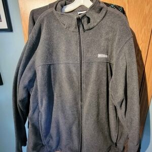 Columbia Charcoal Full-Zip Fleece Jacket